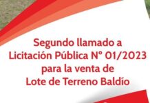 Segundo llamado a licitación pública