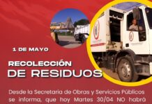 Servicio de recolección de residuos durante el feriado