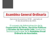 COOP HER: Convocatoria a Asamblea General Ordinaria