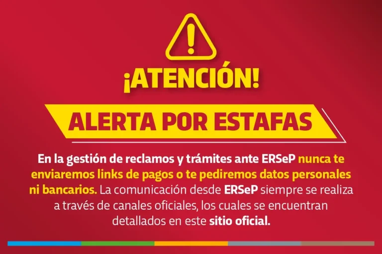 Información importante del ERSEP