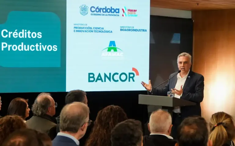 Córdoba lanza créditos por $30.000 millones para productores, fabricantes de maquinaria agrícola y empresas cordobesas